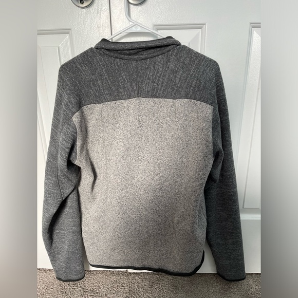 Patagonia Men’s medium Better Sweater 1/4 Zip Fleece Two tone gray - Picture 2 of 5